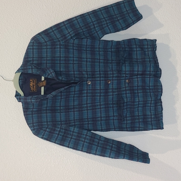 Eddie Bauer Jackets & Blazers - Vintage Eddie Bauer black label plaid blazer jacket small petite blue